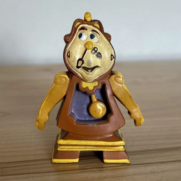 Beauty & the Beast Lumiere & Cogsworth Bendable PVC Figures Disney Just Toys - Picture 2 of 11